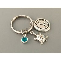 Turtle Key Chain Turtle Gift For Mom Lover Ideas Lucky Keychain Long Life Gifts Grandma Friend | Etsy (US)
