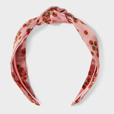 Top Knot Tomato Headband - A New Day™ Pink/Red | Target