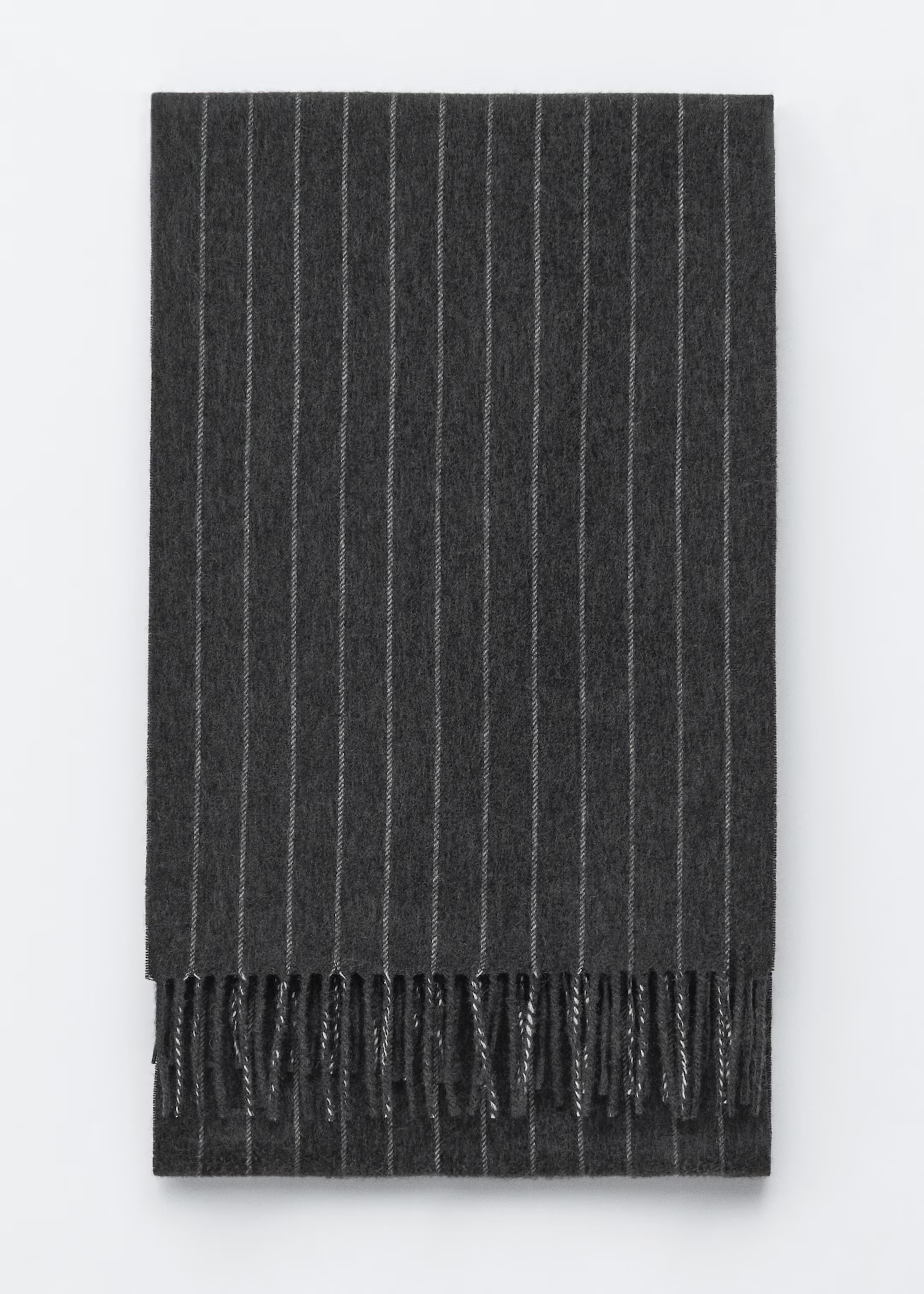 Écharpe couverture à franges en cachemire mélangé | H&M (FR, IT, ES, PT, BE)