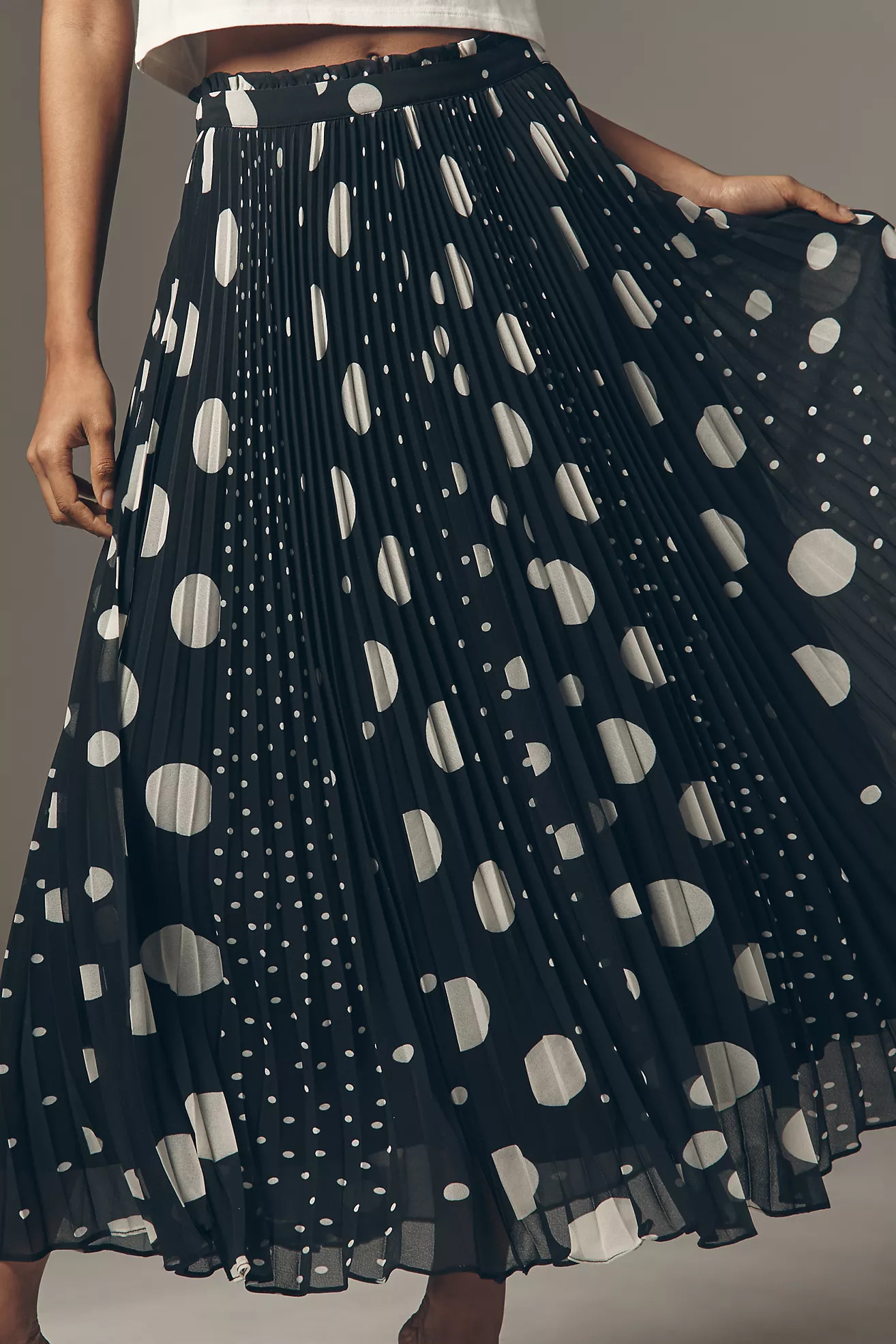 Maeve Sheer Pleated Maxi Skirt | Anthropologie (US)