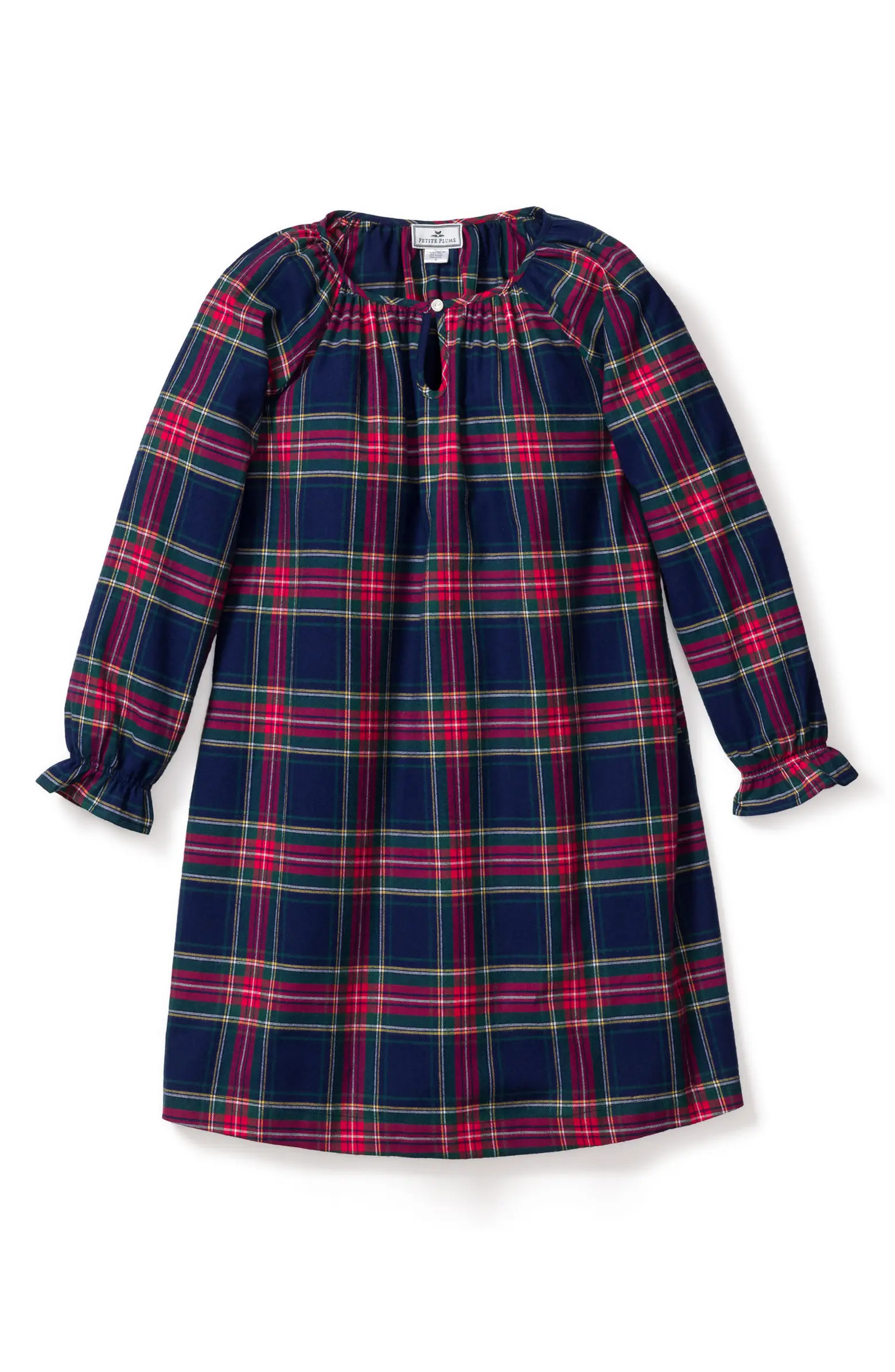 Petite Plume Kids' Plaid Flannel Nightgown | Nordstrom | Nordstrom