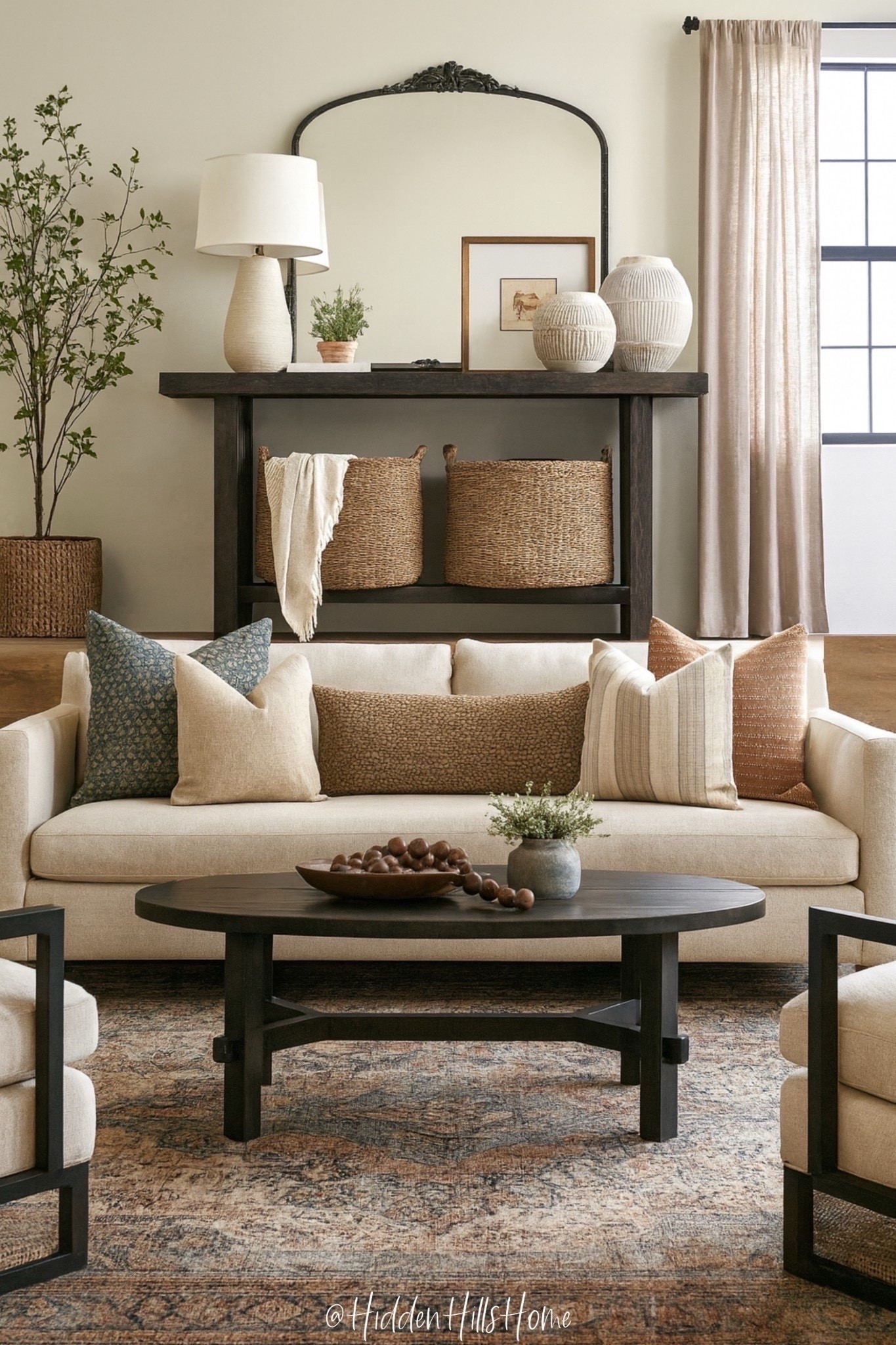 Living room design, Modern-transitional living room mood board, living room decor ideas, family room, modern-transitional home, cozy den mood board #familyroom



#LTKSaleAlert #LTKHome