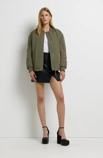 Curved Hem Bomber Jacket | Nordstrom