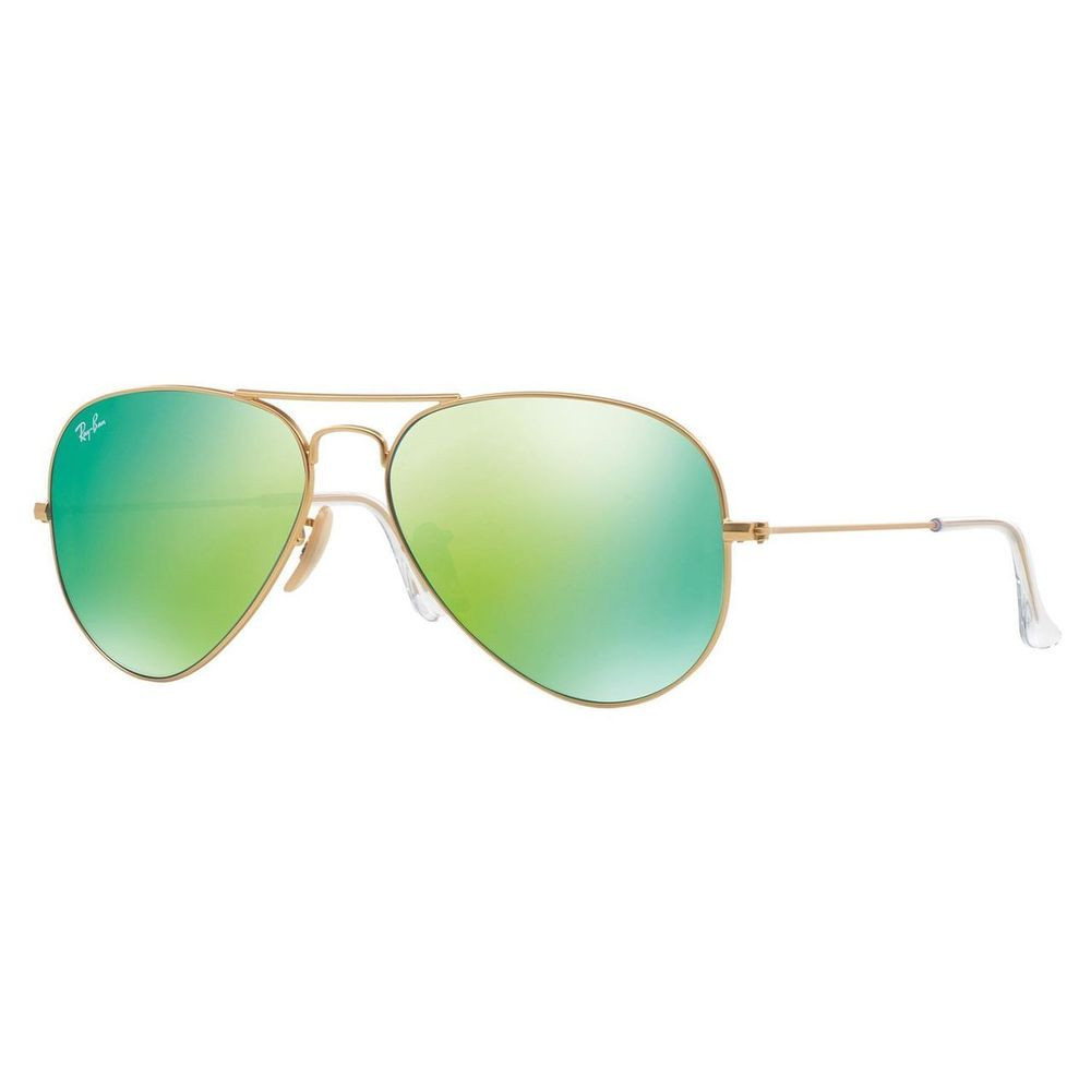 Ray-Ban Green Mirror Aviator Sunglasses (As Is Item) (Green Mirror) | Bed Bath & Beyond