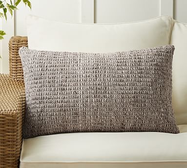 Addy Indoor/Outdoor Lumbar Pillow | Pottery Barn (US)