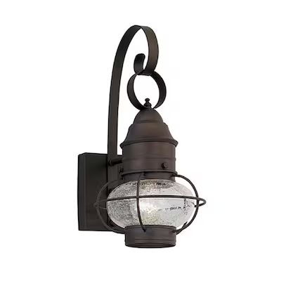 Designers Fountain Nantucket 1-Light 17.5-in Rustique Outdoor Wall Light Lowes.com | Lowe's