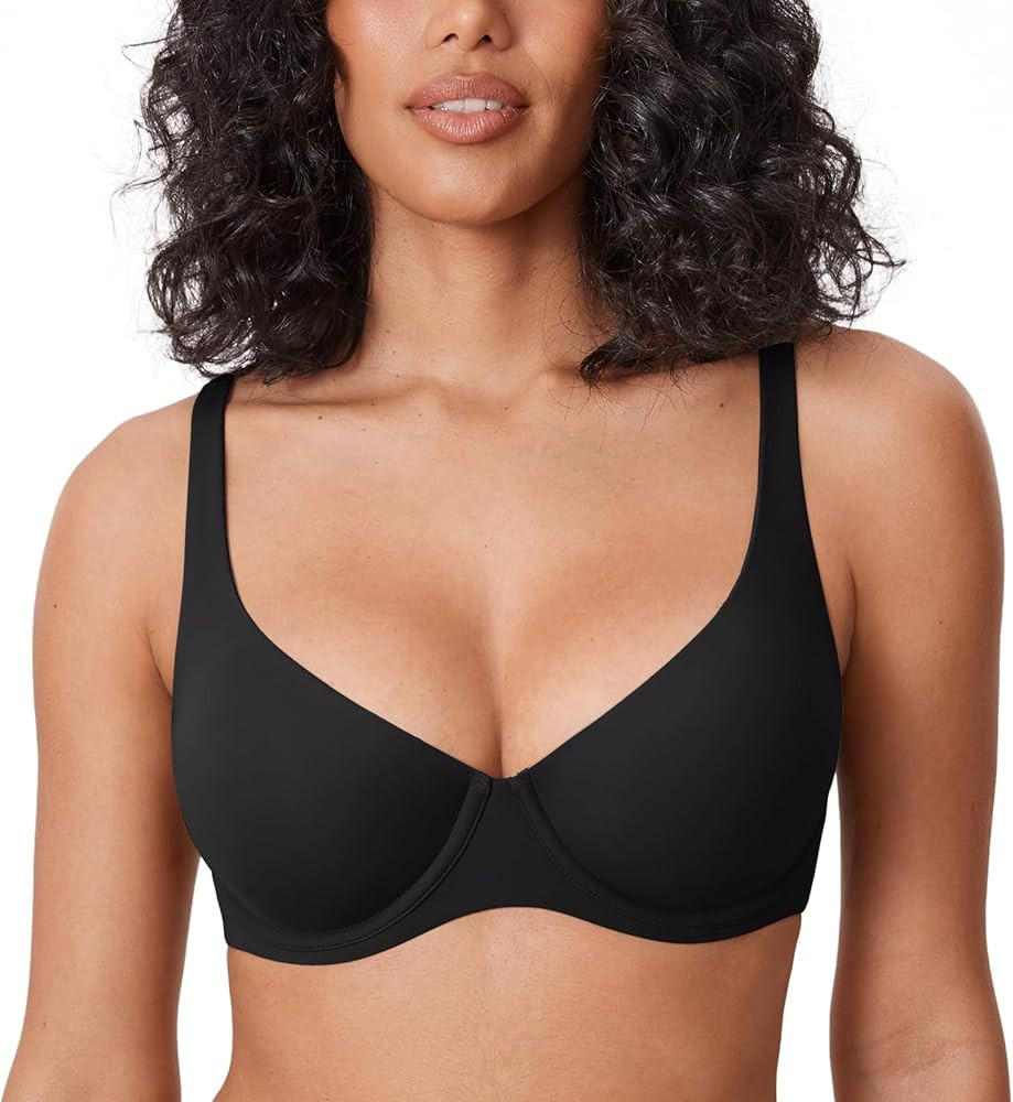 DELIMIRA Women's Confishape Balconette Bra Supportive T Shirt Full Coverage Plus Size Bras Underw... | Amazon (US)