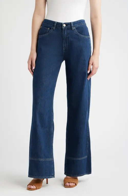 DL1961 DL Aura Alex Baggy Low Rise Wide Leg Jeans in Inkwell Aura at Nordstrom, Size 24 | Nordstrom