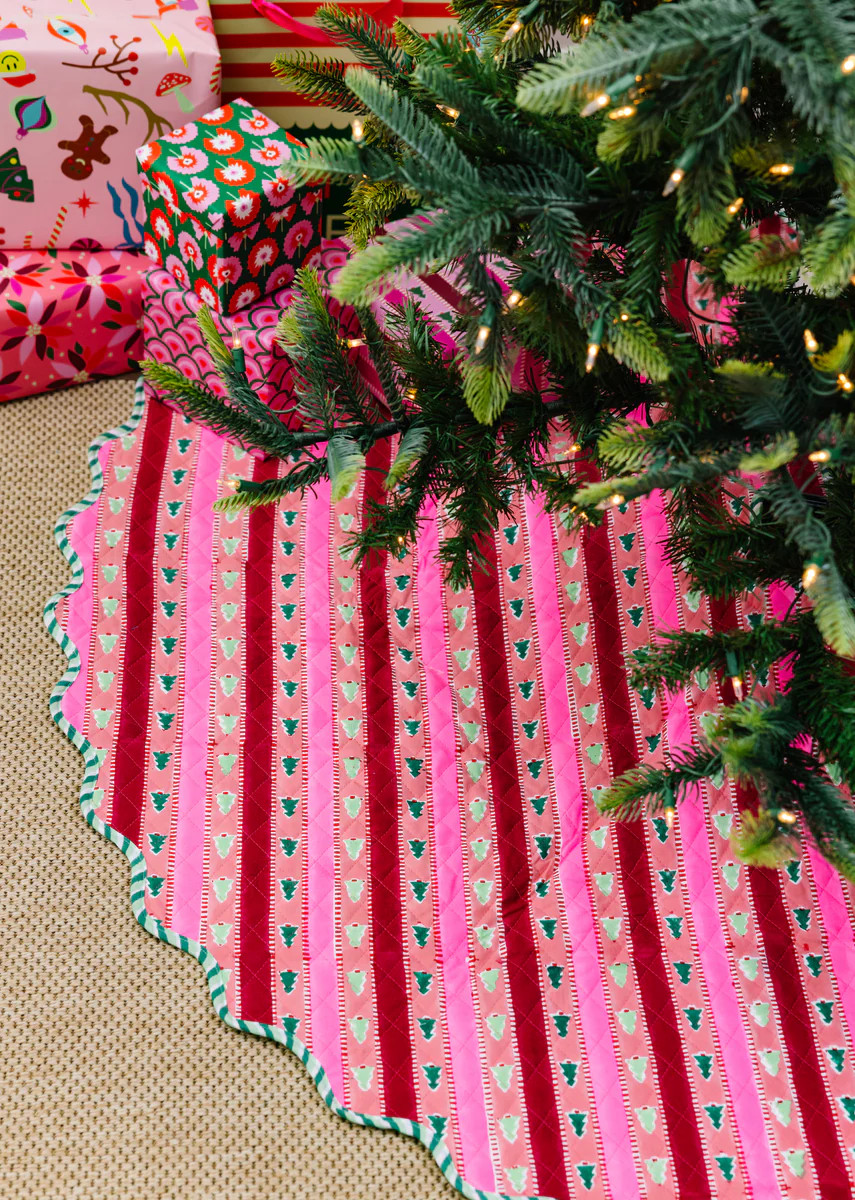 Furbish Studio - Snowwood Stripe Tree Skirt | Furbish Studio