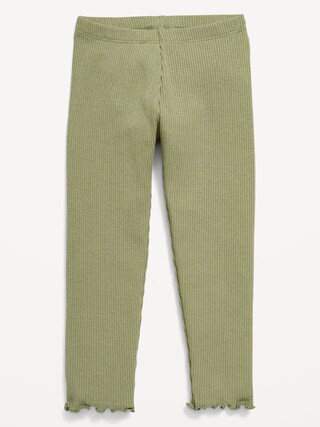 Full-Length Rib-Knit Leggings for Toddler Girls | Old Navy (US)