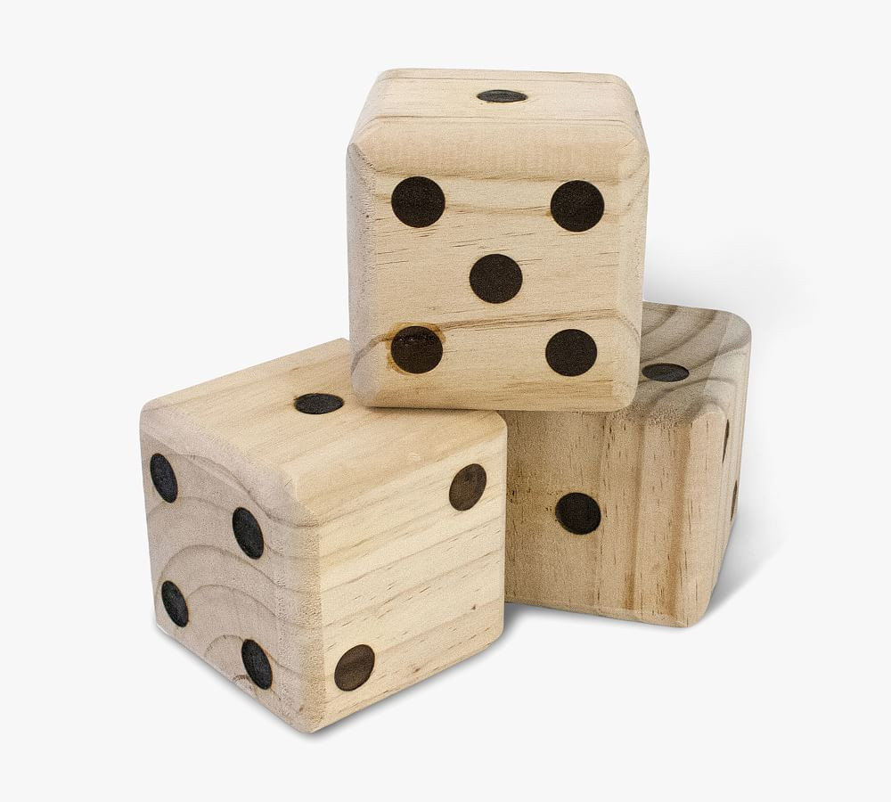 Oversized Wooden Yard Dice | Pottery Barn (US)