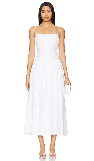 Harriett Midi Dress in White | Revolve Clothing (Global)
