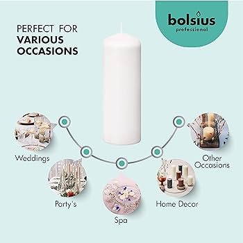 Bolsius White Pillar Candles – 2x6 Unscented Candle Set of 20 – Dripless, Smokeless, and Clea... | Amazon (US)