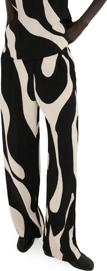 Print Straight Leg Pants | Nordstrom