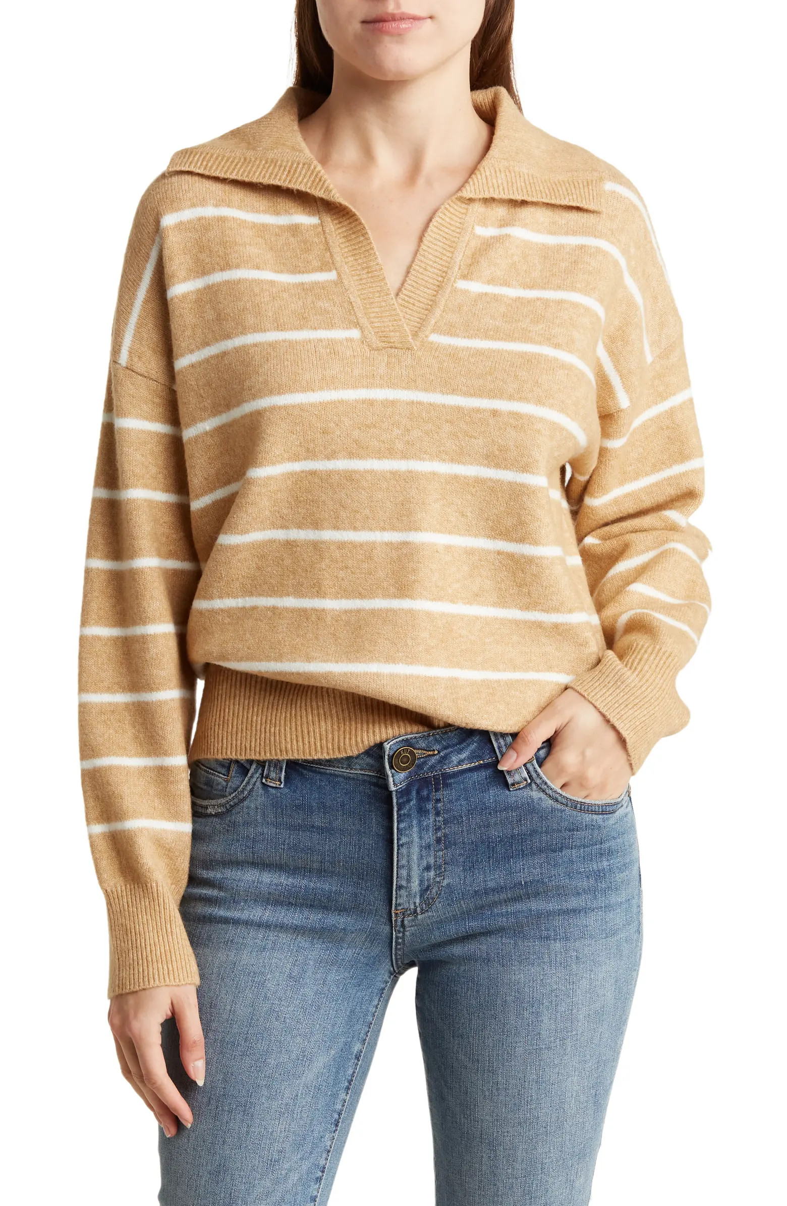Johnny Collar Crop Sweater | Nordstrom Rack