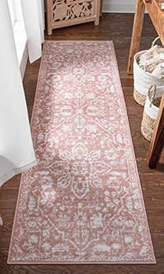 Well Woven Della Blush Vintage Medallion Pattern Runner Rug 2x7 (2'3" x 7'3" Runner) | Amazon (US)
