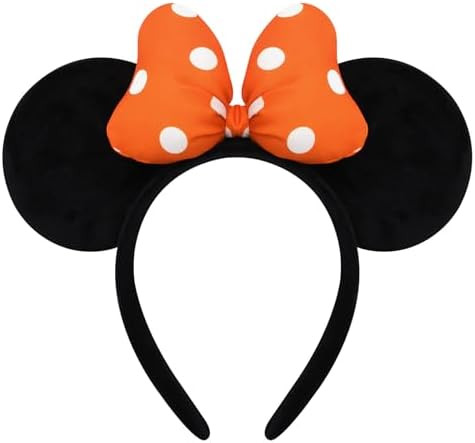 ODOCARE Handmade Mouse Ears Headband for Women and Ladies, Polka Dot Bow Mini Ears Costume Access... | Amazon (US)