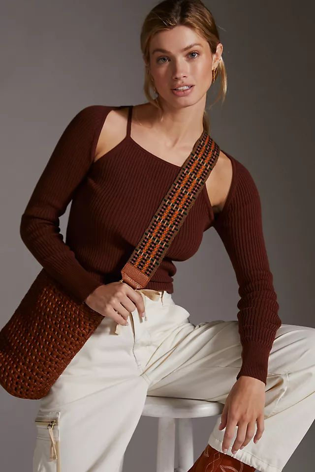 Ribbed Cut-Out Sweater Top | Anthropologie (US)