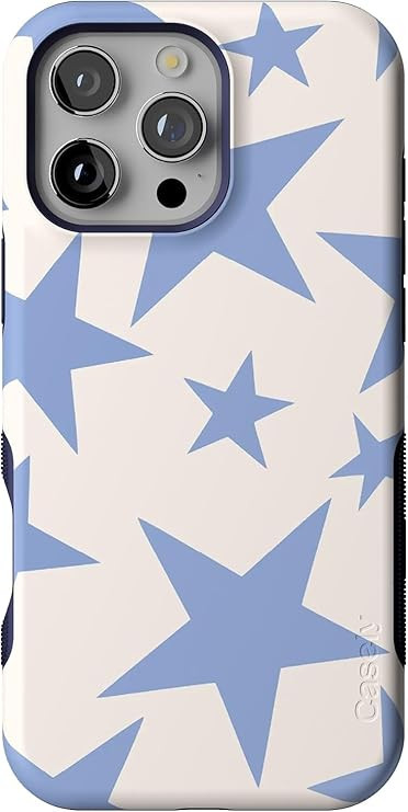Casely iPhone 16 Pro Case | Stars Align | Blue & White Stars | Bold Protective Design | Compatibl... | Amazon (US)