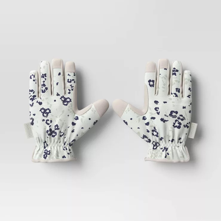 S/M Duck Canvas Garden Gloves Light Floral - Smith & Hawken™ | Target