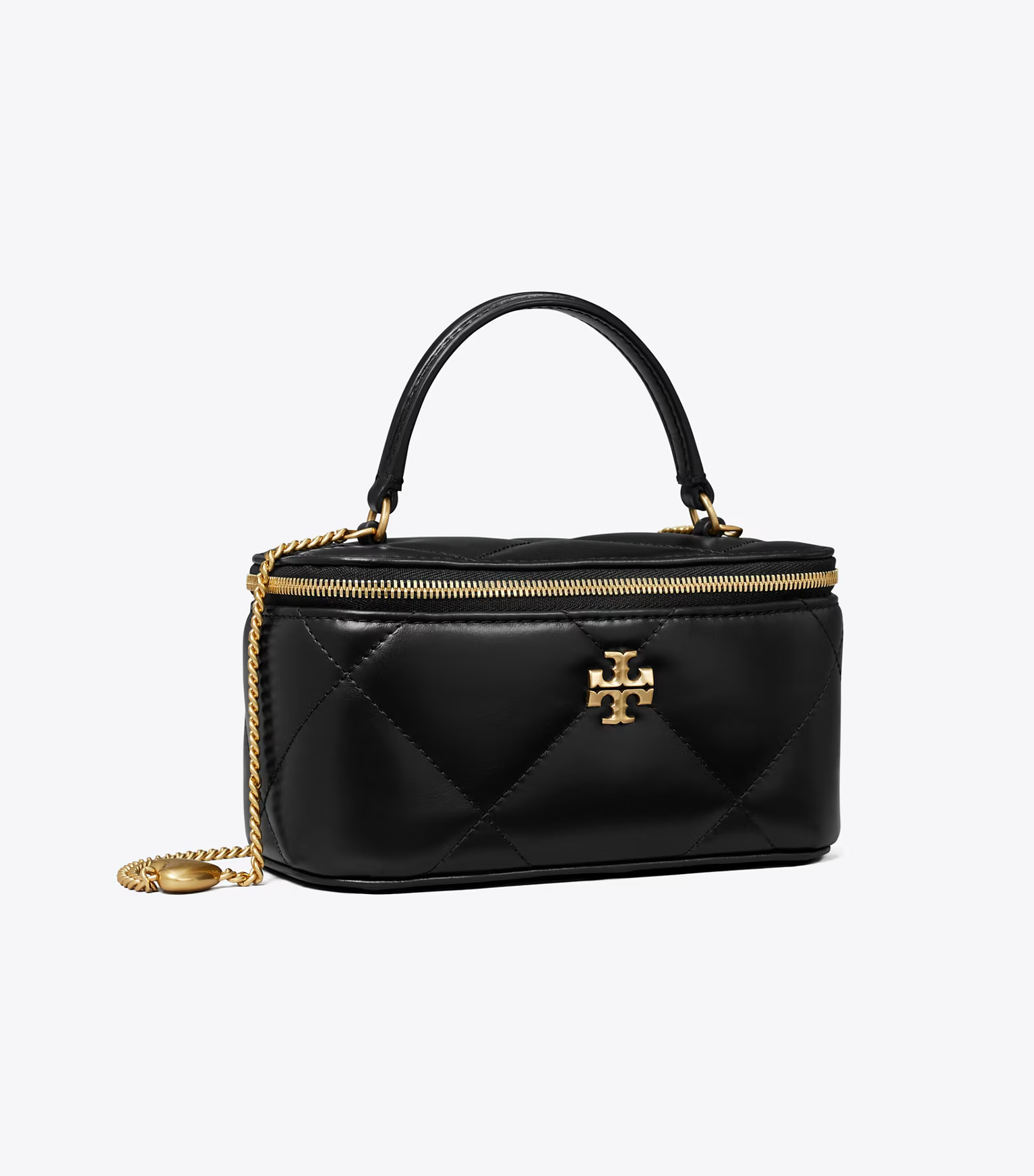 KIRA DIAMOND QUILT CHARM VANITY CASE | Tory Burch (US)