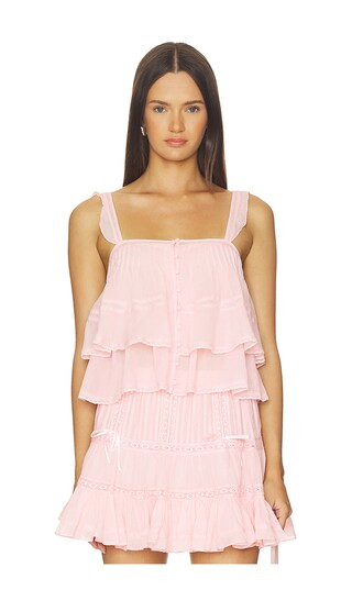 Delia Top in Pink | Revolve Clothing (Global)