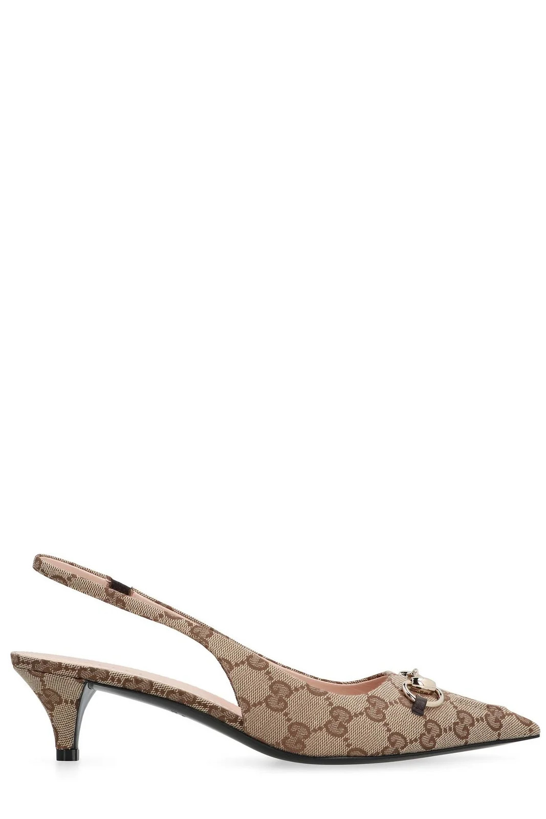 Gucci GG Monogrammed Slingback Pumps | Cettire Global