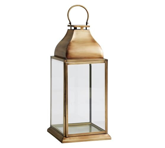 Chester Brushed Brass Lantern | Pottery Barn (US)