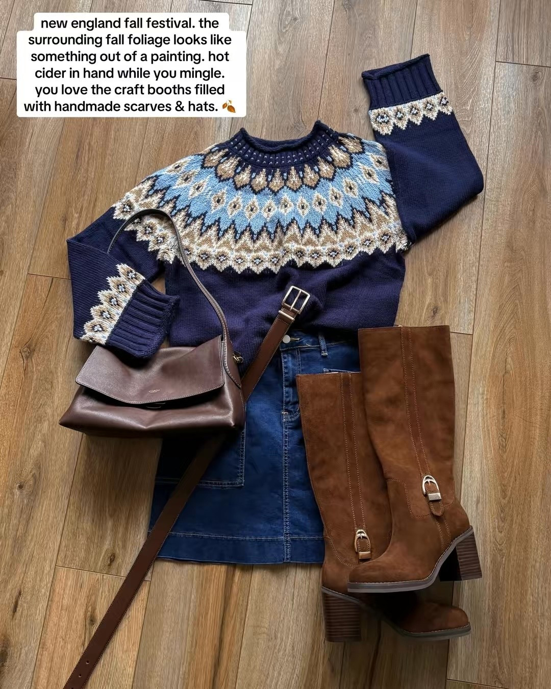 fall outfits. fair isle sweater. denim skirt. waterproof suede boots.

#LTKSeasonal #LTKstorytime #LTKSaleAlert