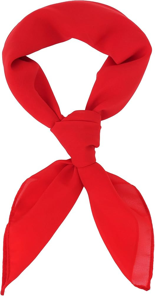 Chiffon Scarf for Girls, Neck Scarves for Women, Square Handkerchief Retro Ribbon Scarf for Hair ... | Amazon (US)