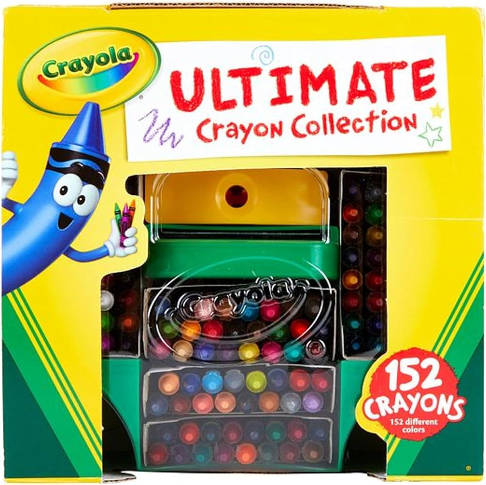 Crayola Ultimate Crayon Box Collection (152ct), Bulk Kids Crayon Caddy, Classic & Glitter Crayons... | Amazon (US)