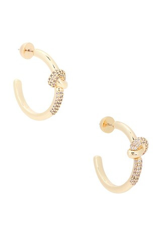 Golden Rings Hoop Earrings in Gold | Revolve Clothing (Global)