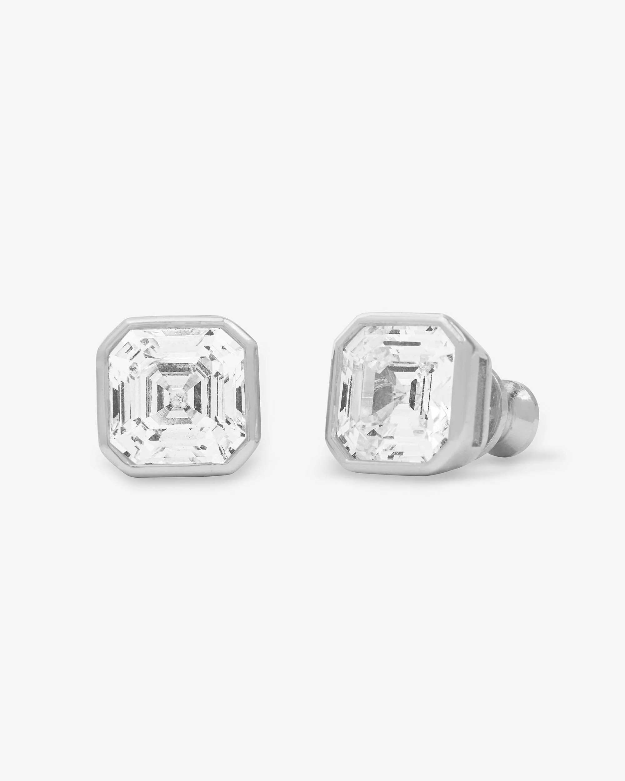 Duchess 8mm Studs - Silver|White Diamondettes | Melinda Maria Jewelry