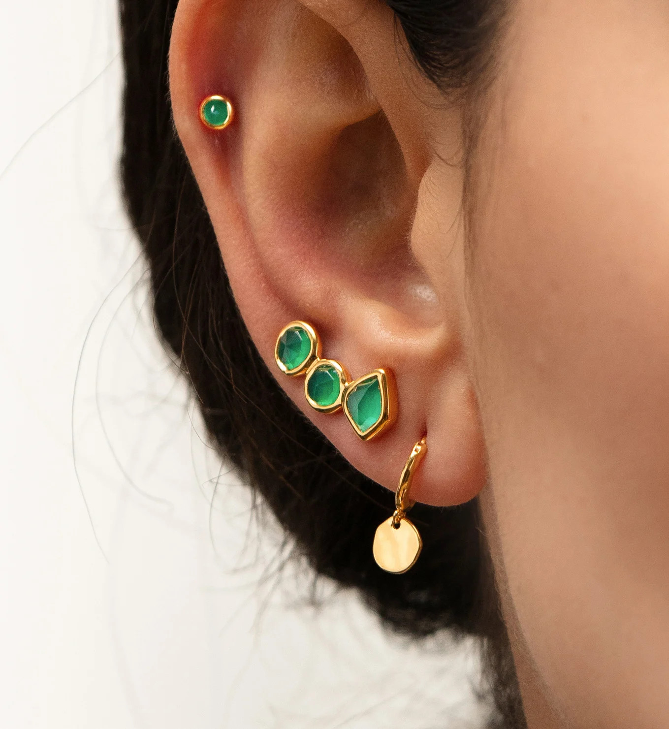 Siren Muse Mini Drop Huggie Earrings | Monica Vinader (Global)