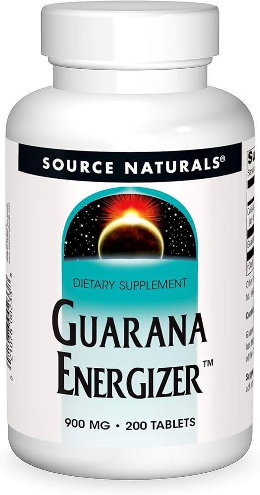 Source Naturals Guarana Energizer 900 mg Caffiene and Energy - 200 Tablets | Amazon (US)