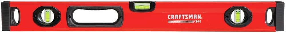 CRAFTSMAN Level, 24-Inch, Red and black, Box Beam (CMHT82346) | Amazon (US)