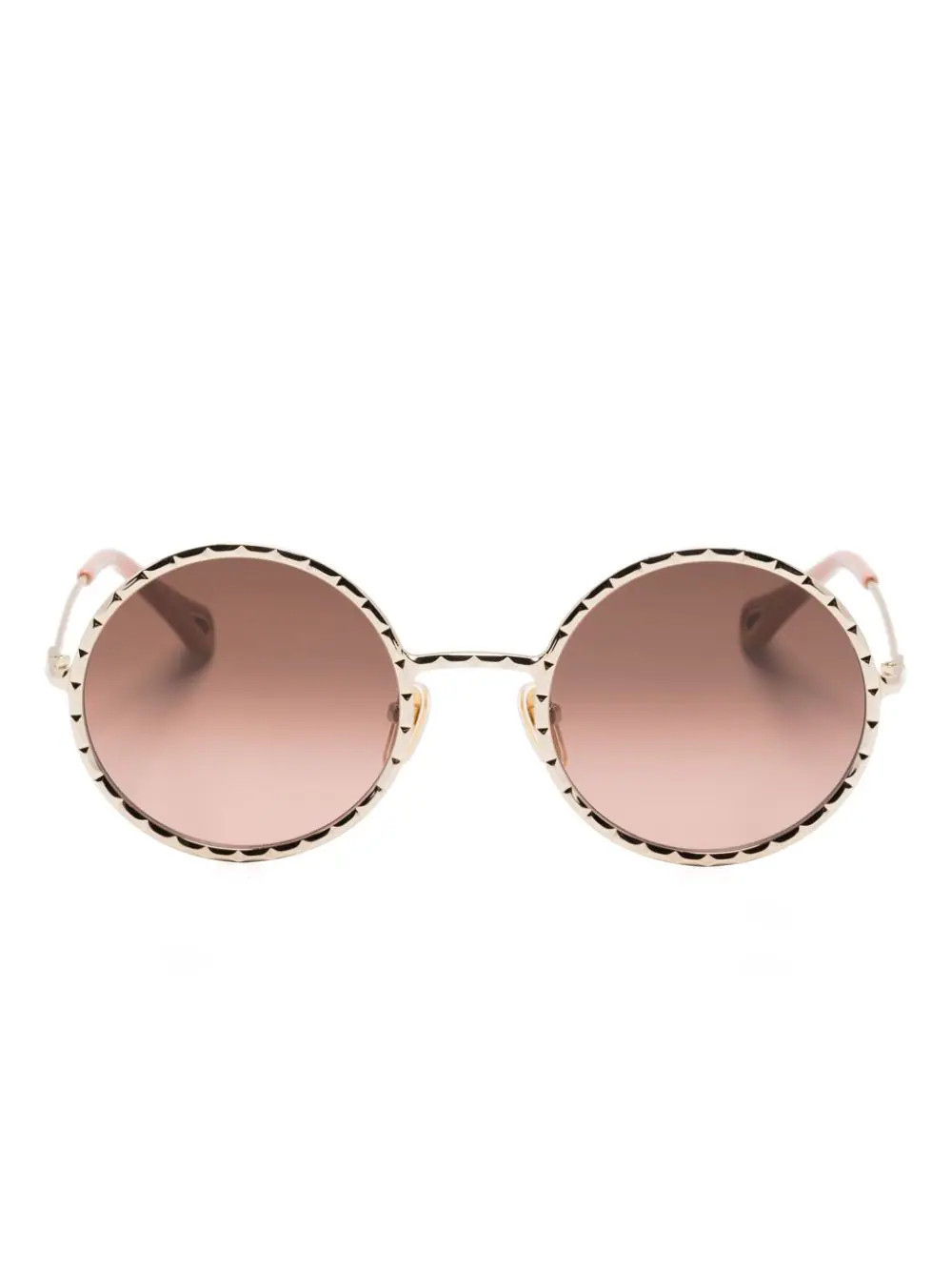 Chloé Eyewear round-frame sunglasses - Gold | Farfetch Global