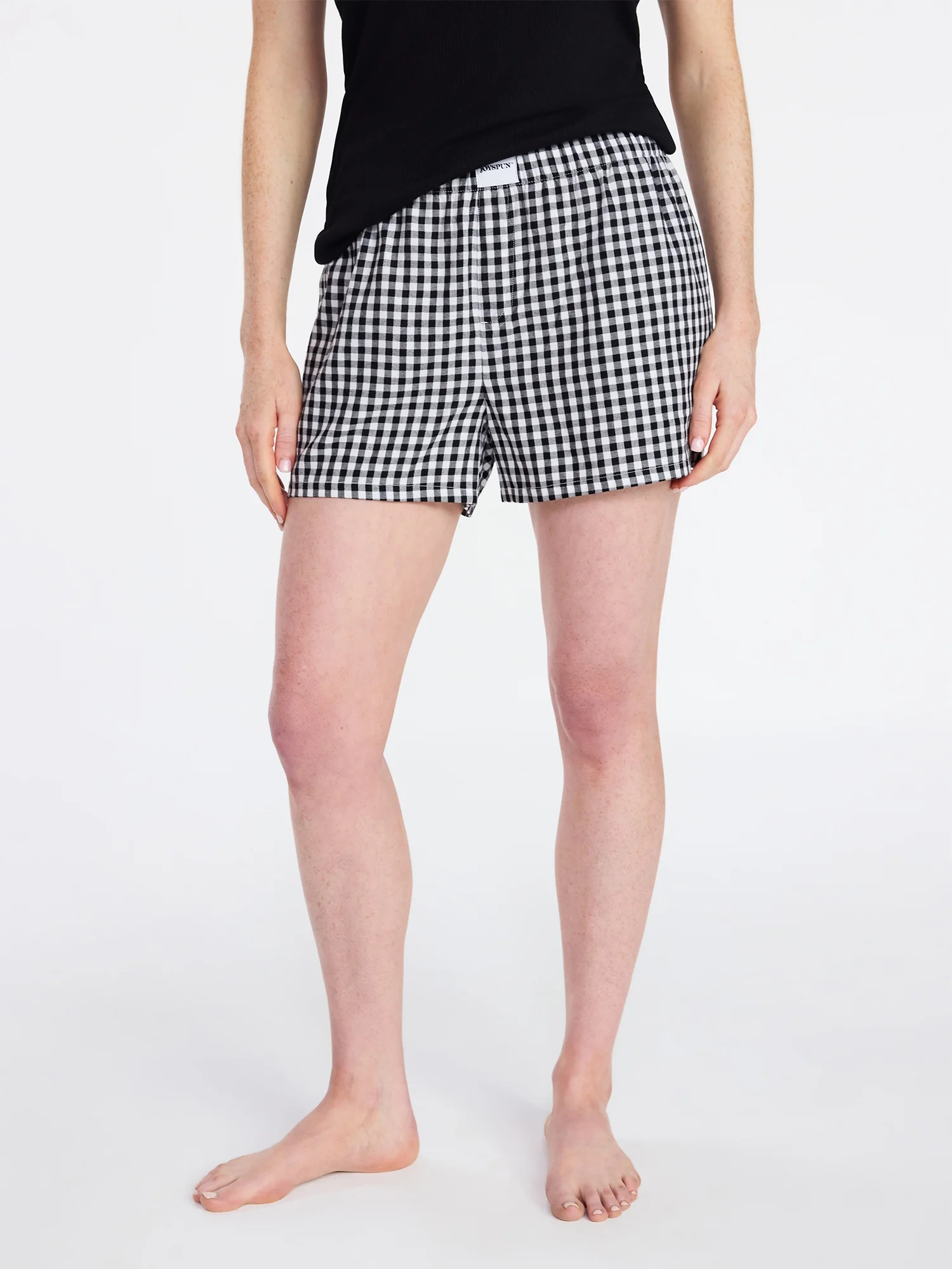 Joyspun Women's Woven Pajama Boxer Shorts, 3'' Inseam, Sizes XS-3X | Walmart (US)