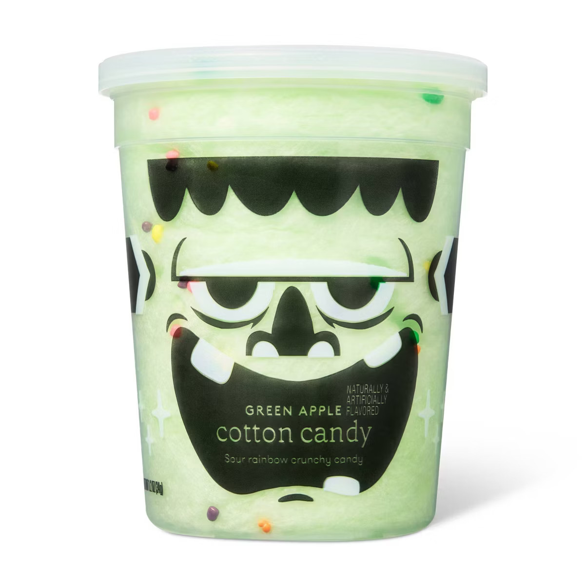Fall Harvest Green Apple Cotton Candy with Sour Rainbow Crunchy Halloween Candy - 1.2oz - Favorit... | Target
