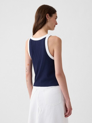 Modern Rib Cropped Halter Top | Gap (US)