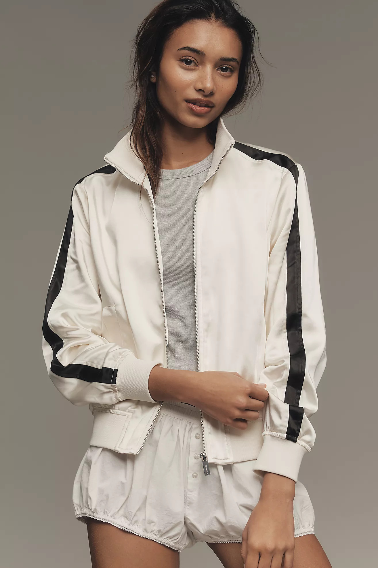 Sanctuary Satin Track Jacket | Anthropologie (US)