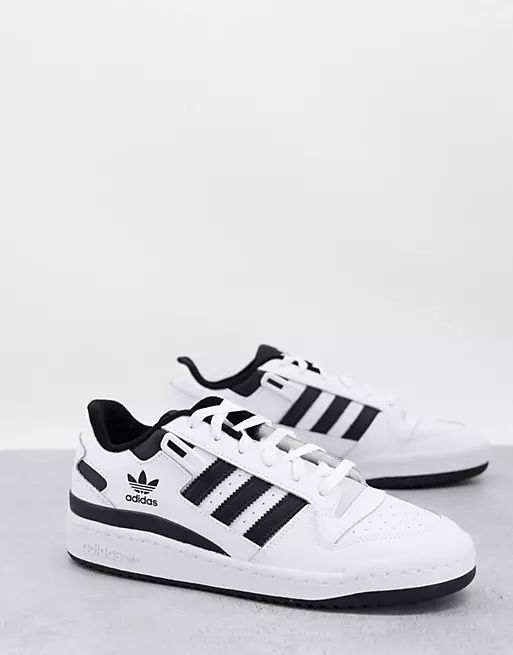 adidas Originals Forum Low sneakers in white and black | ASOS (Global)