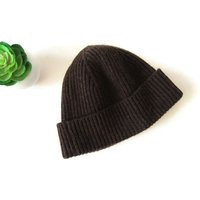 Brown Wool Beanie Hat For Man Warm Winter Simple Scull Boyfriend Gift | Etsy (US)