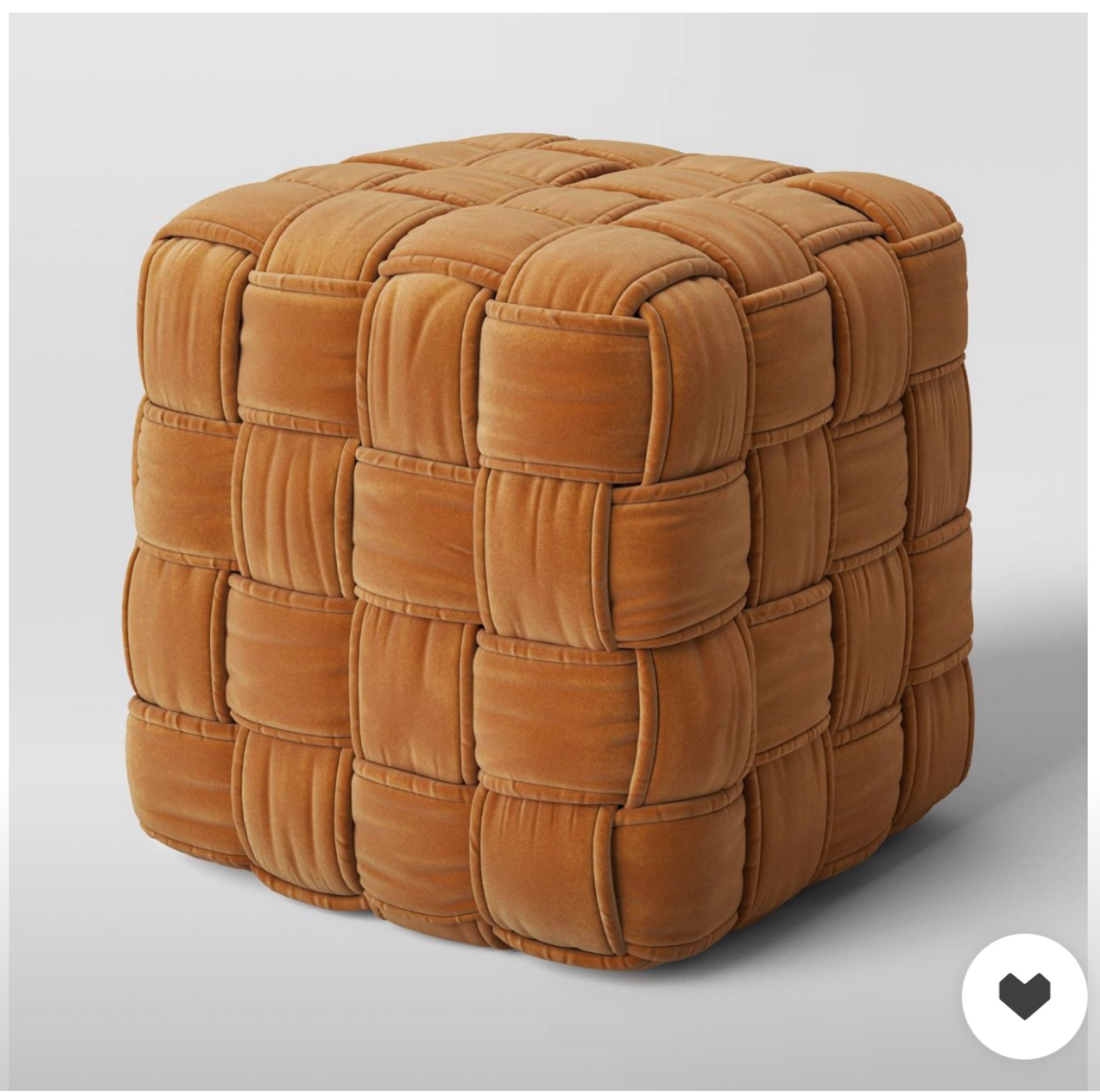 Pouf ottoman #viral #home #cognac
