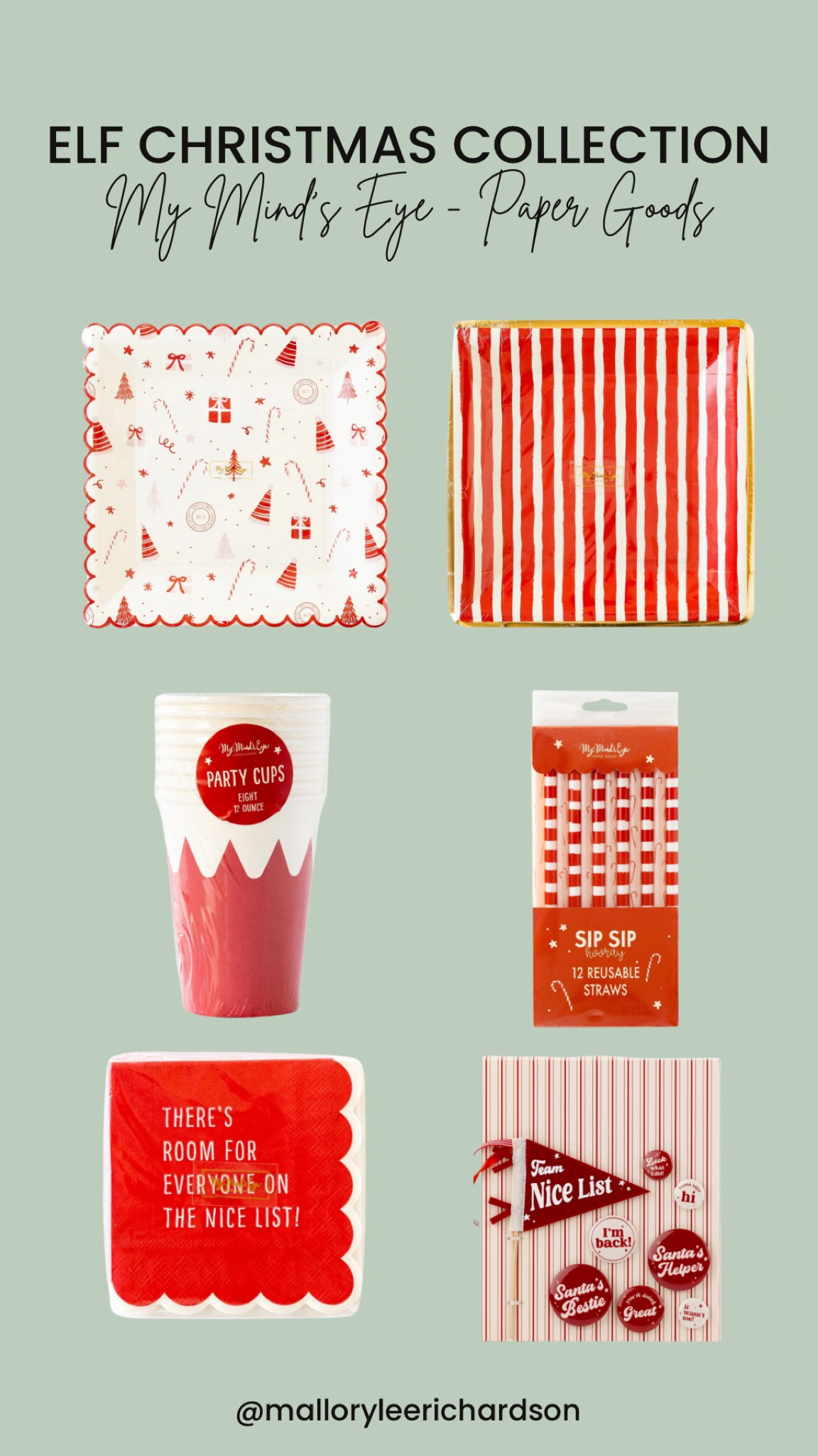 The perfect Christmas paper goods for holiday hosting! Elf collection, my mind’s eye paper goods, Christmas paper plates, Christmas paper cups and straws, holiday napkins, seasonal

#LTKParties #LTKSeasonal #LTKHoliday