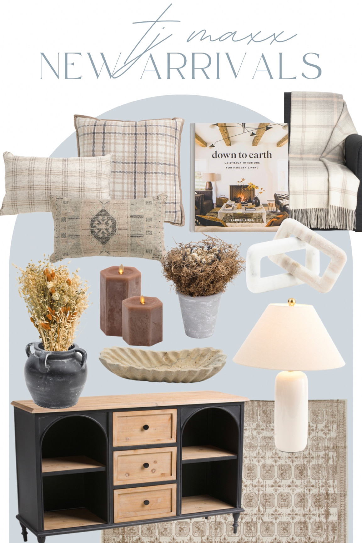 Tj Maxx new arrivals, fall decor, moody decor, home decor, autumn home decor, affordable decor, plaid blankets, plaid pillow, candles

#LTKhome