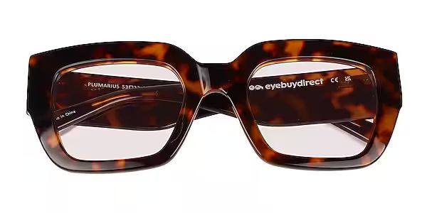 Plumarius - Square Tortoise Frame Prescription Sunglasses | Eyebuydirect | EyeBuyDirect.com
