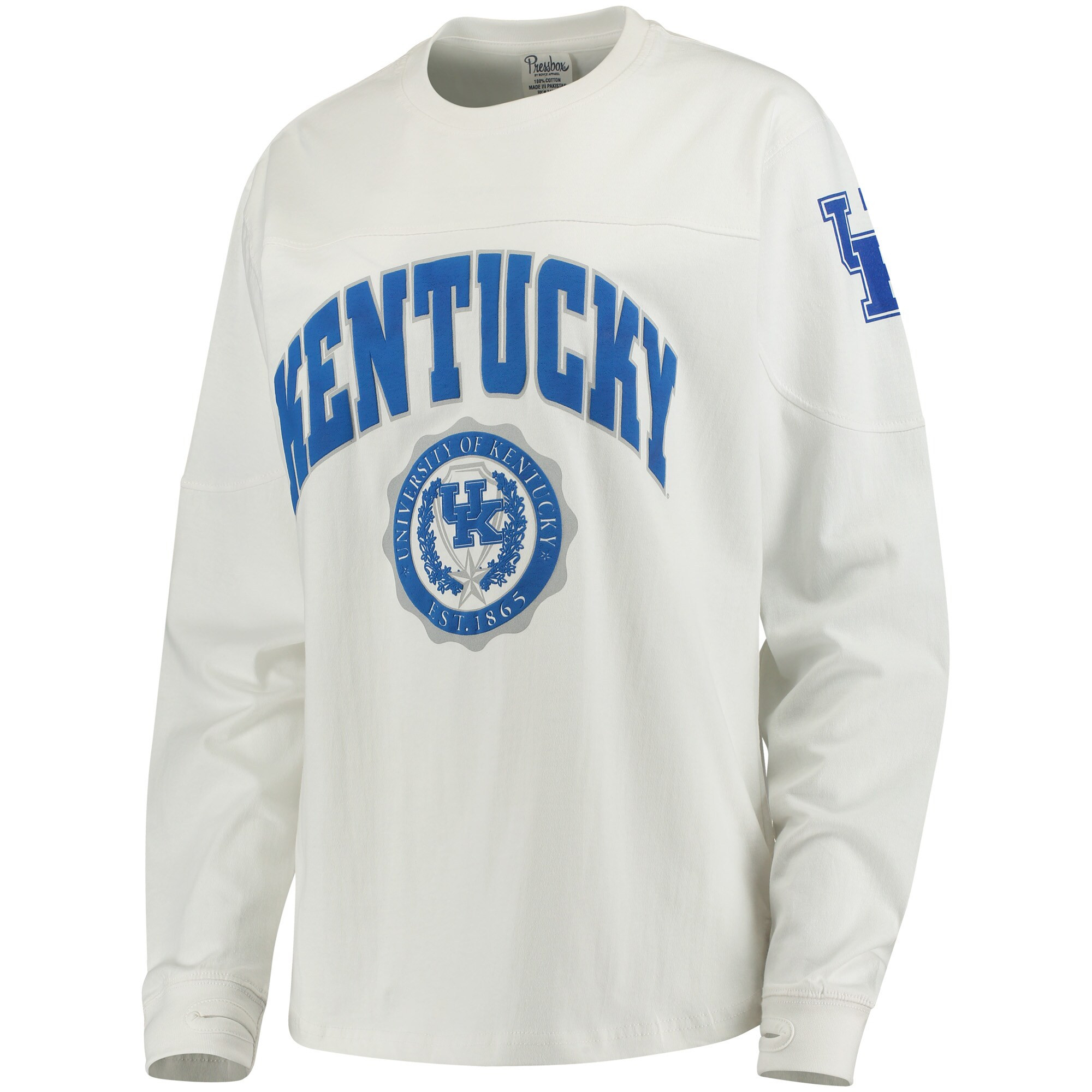 Kentucky Wildcats Women's Edith Long Sleeve T-Shirt - White | Fanatics