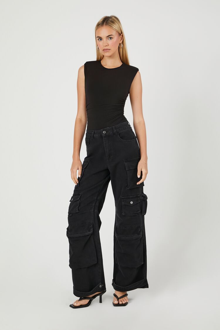 High-Rise Cargo Jeans | Forever 21 | Forever 21 (US)