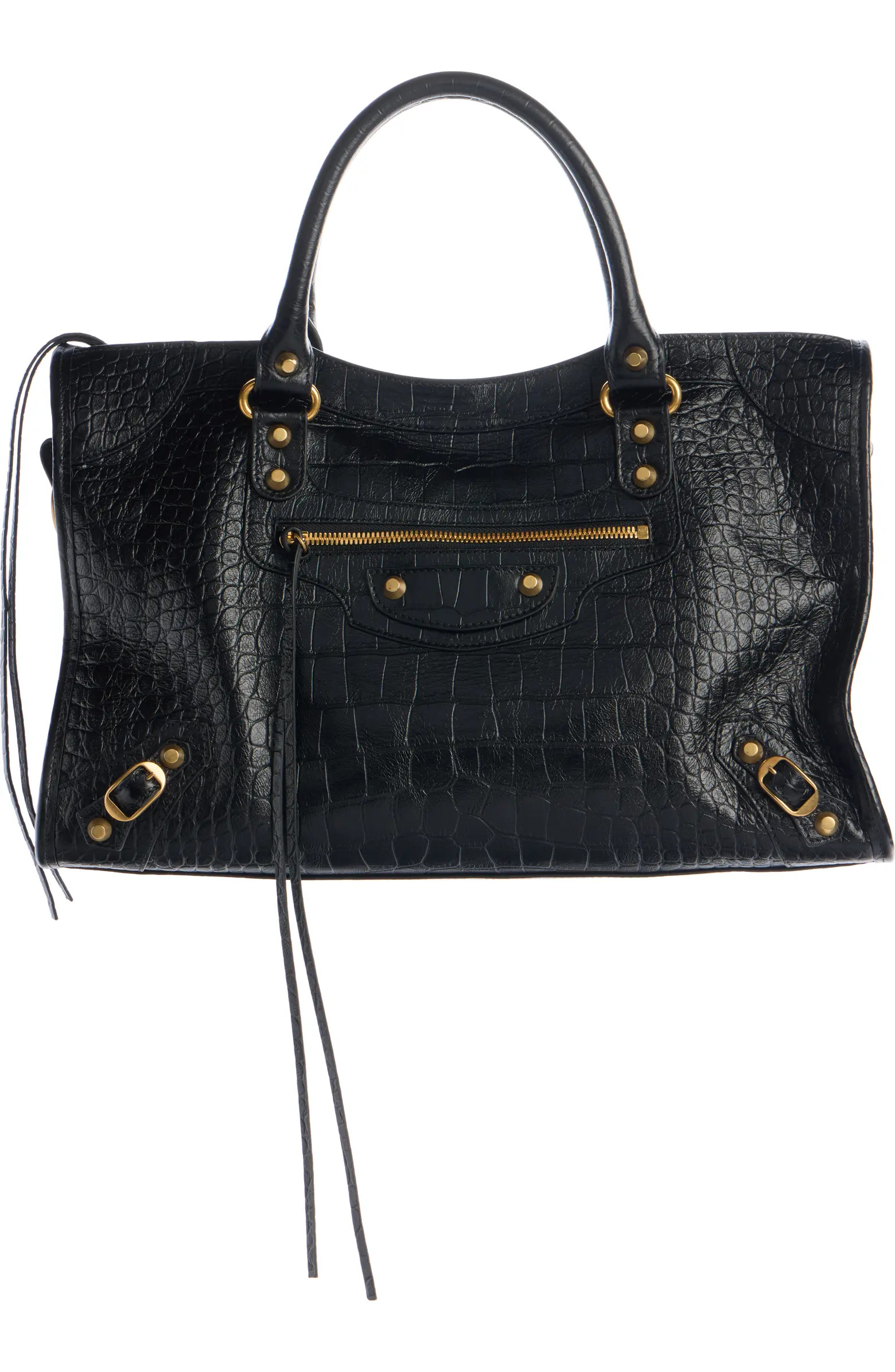 Le City Croc Embossed Leather Satchel | Nordstrom